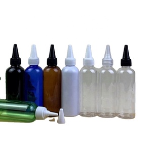 With <b>Caps</b> 6oz 8oz Colorful Hairspray Bottle Empty <b>Plastic</b> clear Shampoo Potion Glue Bottles for Hair Dye Oil Bottle - Product Image 4