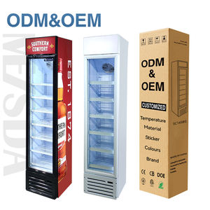 Réfrigérateur commercial pour boissons froides Meisda SC145BG 145L, mince et vertical - Product Image 1