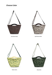 Bolso Tote Valley Vine Jacquard <span class=keywords><strong>Flyknit</strong></span> de Poliéster, Bolso Bandolera con Correa Desmontable, Ligero, Resistente a las Arrugas, para Uso Diario - Product Image 4