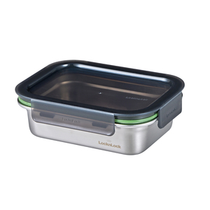 Recipiente Rectangular de Acero Inoxidable STS, 17.5x13 cm, Altura 5.5 cm, 600 ml - Product Image 1