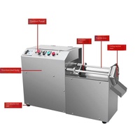 Commerciële elektrische fruit- en groentestripschaafmachine, aardappelstokjes snijmachine, friet snijmachine