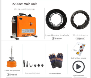 Máquina Eléctrica de <span class=keywords><strong>Desatascar</strong></span> Drenajes, Desatascador de Tuberías, Limpiador de Tuberías de Drenaje, Desatascador de Fregaderos de Cocina - Product Image 5