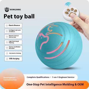 Automatischer, umweltfreundlicher, wiederaufladbarer TPU-Spielball für Hunde und Katzen – Interaktives Sportspielzeug mit Leuchtfunktion und Sprungfunktion zur Langeweilebekämpfung - Product Image 2