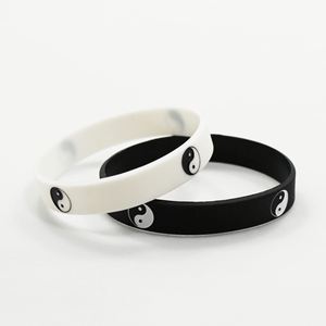 Tai Chi Logo Custom Eco-Friendly <b>Pad</b> Printed Silicone Wristbands Promotional Event for Corporate Gifts Low MOQ 100pcs - Product Image 2