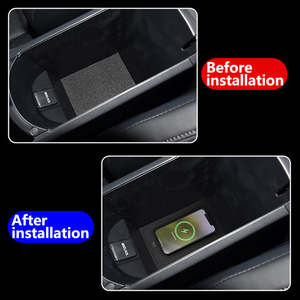 Chargeur sans fil Qi pour voiture Toyota CH-R 2019-2025 – Accessoire de charge rapide 15W pour téléphone – Adaptateur 12V - Product Image 5