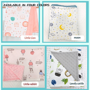 Couverture pour bébé personnalisée, polyester, points minky, velours doux, couverture en polaire pour nouveau-né, couverture pour bébé toute saison 200TC - Product Image 5