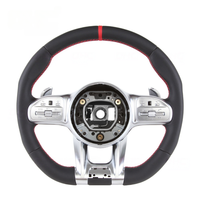 Volant de voiture professionnel en fibre de carbone véritable, design libellule, compatible avec Mercedes-Benz AMG W204 W205 W212 W214 W215 CLA CLE