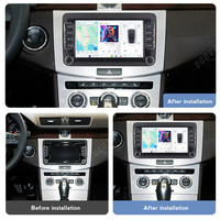 DUDUAUTO DUDU7 A7870 Reproductor Multimedia para Auto con Carplay, Unidad Principal de Radio para VW Volkswagen Jetta Passat Golf Polo Seat Skoda