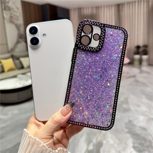เคสโทรศัพท์ไอโฟน 16 15 14 13 Pro Max ลายกลิตเตอร์ไล่เฉดสี สวยงาม ป้องกันแรงกระแทก - Product Image 3
