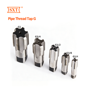 Juego de 5 Machos de Roscar Serie G, G1/4, G3/8, G1/2, G3/4, G1, HSS4341/6542, Machos Manuales para Roscado Paralelo - Product Image 1