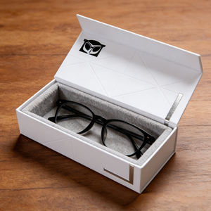 高級ロゴ入り小型サングラス用パッケージフォルダ、環境に優しい丈夫なベルベット裏地付き - Product Image 2