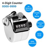 Portable Mini Golf Score Keeper Clicker GP 4 chiffres métal main compteur populaire Golf accessoires Clicker Scorecard titulaire