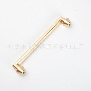 Zinc Alloy Drawer <b>Handle</b> Bar Minimalist <b>Gold</b> Plated Durable Furniture Hardware Accessory - Product Image 3
