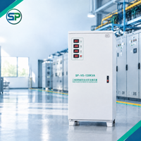 Stabilisateur de tension triphasé 120 kVA 380 V, régulateur automatique avec bobine en cuivre pur pour une utilisation indépendante triphasée stable
