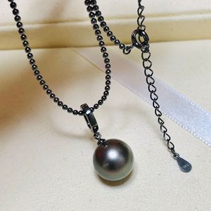 Colgante de Plata S925 con Cuentas Redondas de 8-12 mm, 31045, Accesorios de Perlas para DIY con Hebilla de Aleación Vacía, Dijes de Joyería Chapados en Jade - Product Image 3