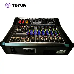 Dispositivo di scheda mixer audio digitale professionale a 8 canali di alta qualità con amplificatore di potenza controller dj mixer console audio