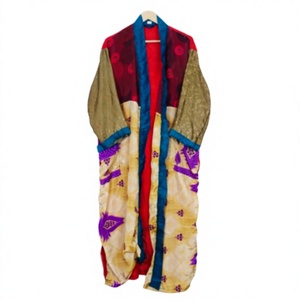 Nuevo Kimono de Seda Tejida con Estampado Floral, Bata Térmica India y Cubrebikini, Ropa de Dormir, Ropa de Playa, Regalo de Verano para Mujer - Product Image 1