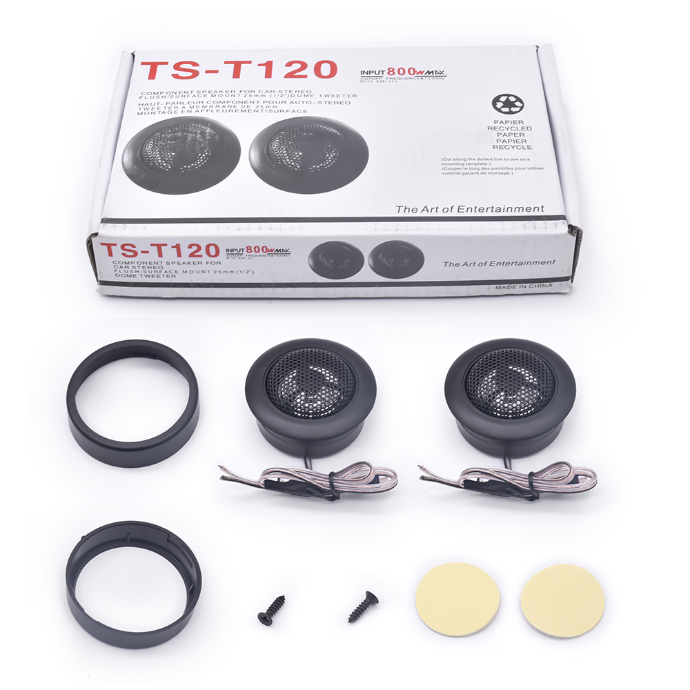 Tweeters For Car Audio Car Stereo Speaker, 20W 4 Professional HiFi Super Diaphragm Tweeter For Studio Multimedia Automotive Home
