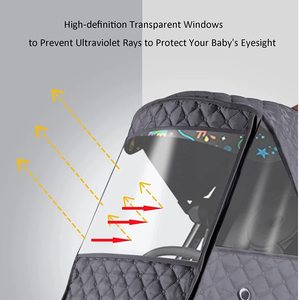 Tấm Che Mưa Xe Đẩy Em Bé Thông Dụng Tấm Che Bão Tấm Che Chắn Gió Xe Đẩy Em Bé Áo Mưa Ấm Áp Mùa Đông - Product Image 5