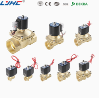 Vanne solénoïde en laiton à haute pression, 2 voies, normalement ouverte, 1/2, 3/4, 1, 2 pouces, pour eau, air, huile, universelle AC220V DC24V