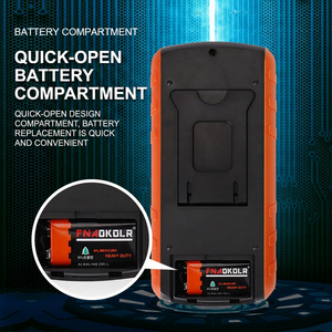 Multímetro digital de 3 dígitos, 1000V, 60A, apagado automático, cuerpo de plástico para pruebas eléctricas - Product Image 2