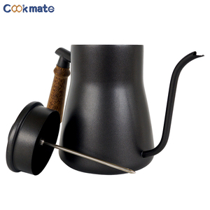 Barista-hervidor <span class=keywords><strong>de</strong></span> café con cuello <span class=keywords><strong>de</strong></span> cisne, tetera larga <span class=keywords><strong>de</strong></span> 850ml con boquilla <span class=keywords><strong>de</strong></span> goteo estrecho para estufa - Product Image 6