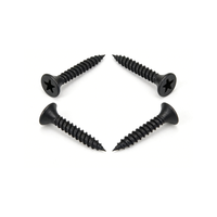 Vis autotaraudeuses en acier au carbone, oxyde noir, grade GR5, filetage grossier, droite, 40 mm (pouces), pour montage sur cloisons sèches et bois
