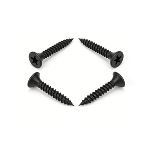 Tornillos autorroscantes de óxido negro GR5, rosca gruesa, rosca derecha, acero al carbono, 40 mm, para montaje en paneles de yeso y madera - Product Image 4