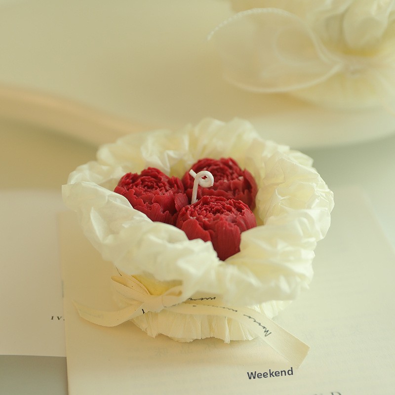 Vela de la torta de La Flor de la peonía