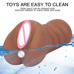 Masturbador Masculino Realista de TPE, Copa Estimuladora de Doble Canal, Textura 3D Realista, Productos Sexuales <span class=keywords><strong>para</strong></span> Hombres - Product Image 4