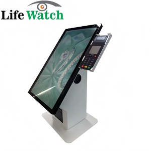 Qr Scanner Terminal Desktop 18Inch Android Windows Systeem Wifi Desktop Self-Service Bestelling Lcd Kiosk Wachtrij Terminal Voor Kfc - Product Image 1