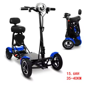 Scooter Eléctrico Todoterreno Plegable de <span class=keywords><strong>4</strong></span> Ruedas, Batería de Litio de 500W, Asiento Doble para Bebés, Uso Familiar para Adultos, Stock Disponible en Almacenes de EE. UU./UE - Product Image 2