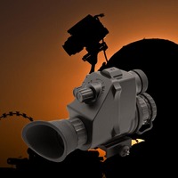 Monoculaire de fusion thermique infrarouge monté sur casque de conception compacte BRI Vision de jour et de nuit