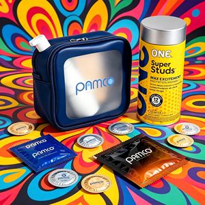 Bolsa de Aseo Transparente de PU Azul Marino para Viaje, Bolsa Impermeable con Cierre para Cosméticos, Bolsa de Almacenamiento para Kit de Seguridad Sexual - Product Image 5
