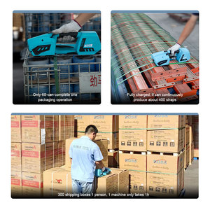 Vendita diretta in fabbrica adatto per PP/PET nastro per piccole imprese e uso domestico portatile semi-automatico elettrico reggiatrice - Product Image 4