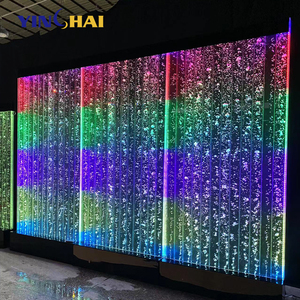 Pantalla grande de alta calidad, cambio de <span class=keywords><strong>Color</strong></span>, decoración de cascada, divisor de partición de pared, pared de cortina de agua de burbujas Led acrílica para interiores - Product Image 1