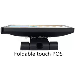 Terminal Punto de Venta WENJIE Todo en Uno con Pantalla Táctil de 15.6+11 Pulgadas, Diseño de Soporte Metálico para Piso, Ideal para <span class=keywords><strong>Pequeños</strong></span> Negocios y Restaurantes - Product Image 1