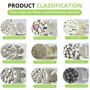 Litière pour chat en bentonite écologique en vrac, personnalisable, parfumée, faible teneur en poussière, agglomération rapide, forme de boule - Product Image 5