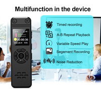 Grabadora de voz V98 97H Long Time REC 1050mAh Batería grande Capacidad Reducción de ruido Grabación temporizada Tipo-C HiFi Dictáfono