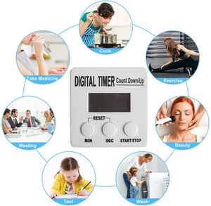 <span class=keywords><strong>2025</strong></span> mới hình vuông ABS đếm ngược nhà bếp nấu ăn và nướng giờ hiển thị kỹ thuật số <span class=keywords><strong>LCD</strong></span> máy tính để bàn báo động cho sinh viên học tập - Product Image 1