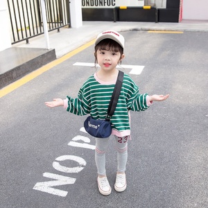 2020 girls spring clothing sets new style baby hi-low top and icing leggings children clothes kids wear fashion toddler outfits - Product Image 4
