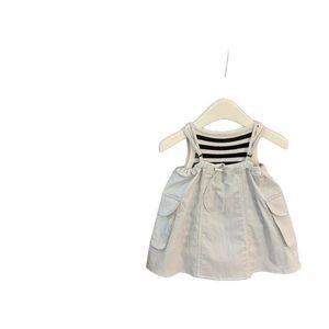 Baby Girls Striped Vest <b>Set</b> Thin Quick Dry Overalls <b>Suspender</b> Skirt Summer Clothing <b>Set</b> - Product Image 5
