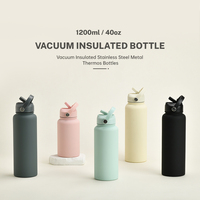 Botella de Viaje de Doble Capa con Aislamiento al Vacío, Ecológica, Libre de BPA, 100% Acero Inoxidable de Grado Alimenticio, Resistente a Fugas, con Impresión Personalizada