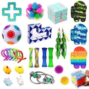 JYTZ065 Kit de Juguetes Sensoriales Antiestrés, 25 Piezas con Pelotas, Frutas, Juguetes Sencillos para Niños y Adultos - Product Image 5