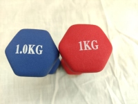 Haute qualité chinois fabriqué en usine haltères PVC fonte 1kg 2kg 3kg support haltère corps exercices enfants/femme haltères