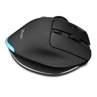 ZELOTES F-33pro Trackball Mouse Tri-mode Wireless Custom 8 Programmable Mouse dengan Layar Tampilan dan Tombol Multifungsi