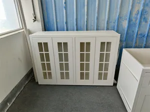 Mini americano moderno estilo Shaker gabinete de cocina de madera maciza de abedul