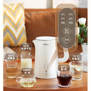 กาต้มน้ำไฟฟ้า Midea 1.7 ลิตร ควบคุมอุณหภูมิได้หลายระดับ พร้อมฟังก์ชั่นอุ่นร้อน สำหรับใช้ในครัวเรือน - Product Image 1
