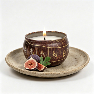 Contenants décoratifs pour bougies, vases métalliques de luxe vides avec couvercle pour le remplissage de cire de soja, emballage et présentation assortis - Product Image 1