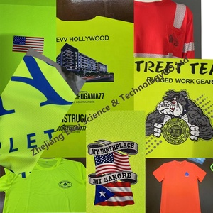 Custom logo 100% Polyester Breathable Short Sleeve <strong>Lime</strong> <strong>Green</strong> <strong>Shirt</strong> Neon Work t <strong>Shirt</strong> - Product Image 6
